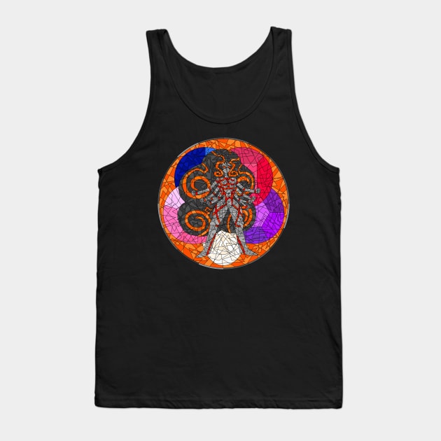 Stained Glass Obsidian Fusion from Steven Universe Tank Top by gkillerb